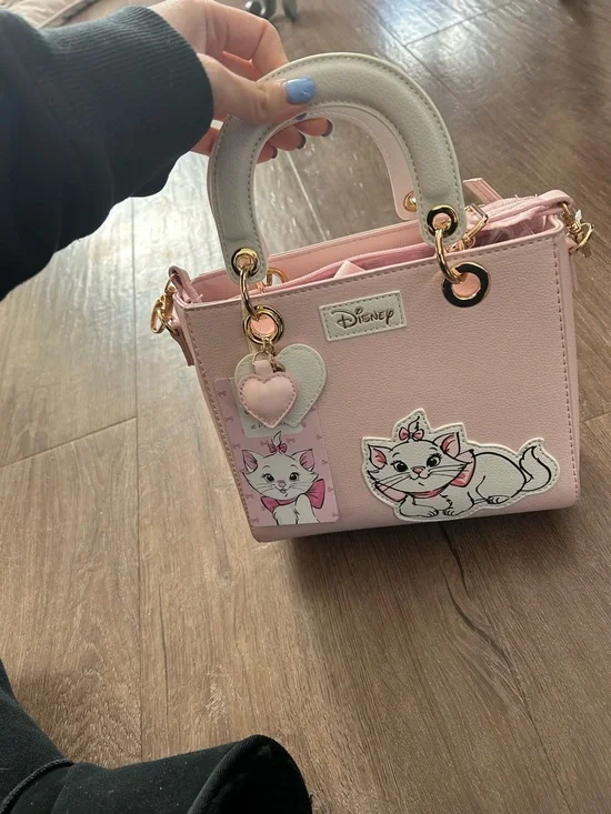 Disney Pink Marie NWT Mini Top-Handle Bag - Picture 1 of 7